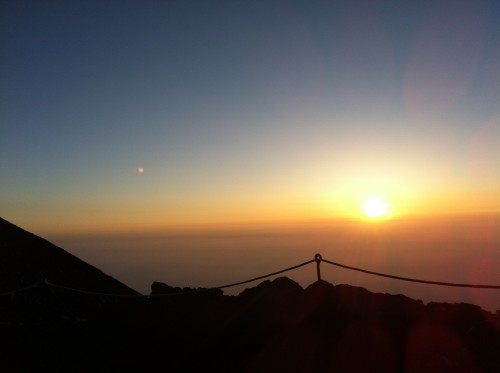 Sunrise from the eighth station.